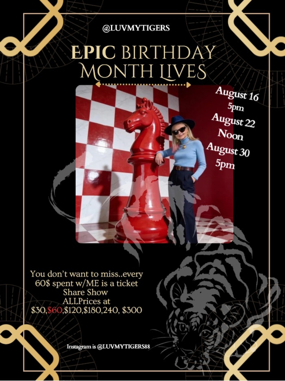 Live Show w Luvmytigers Sundays and Tuesday evenings - Picture 3 of 10